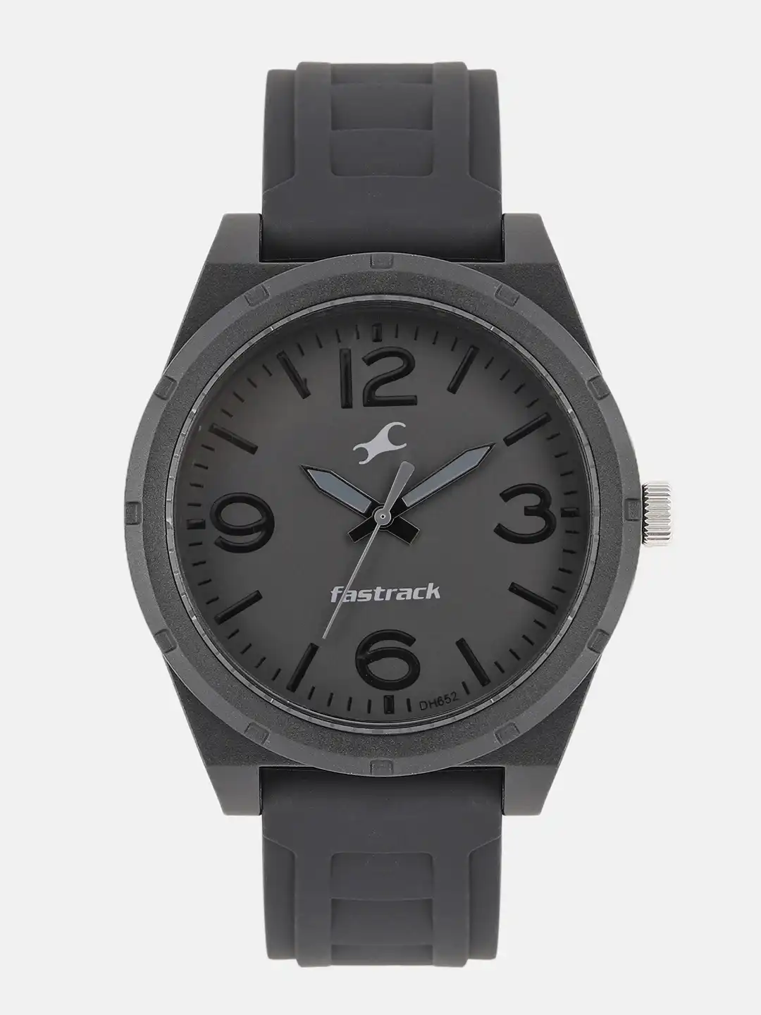 black dial fastrack watch men black