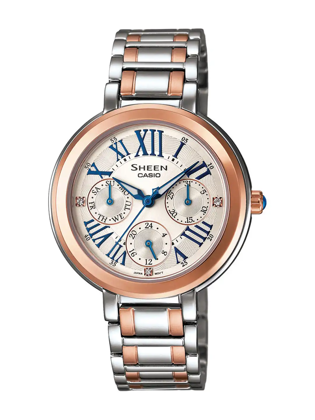 Buy CASIO Sheen Women Steel Multi-Dial Watch SHE-3034SG-7AUDR