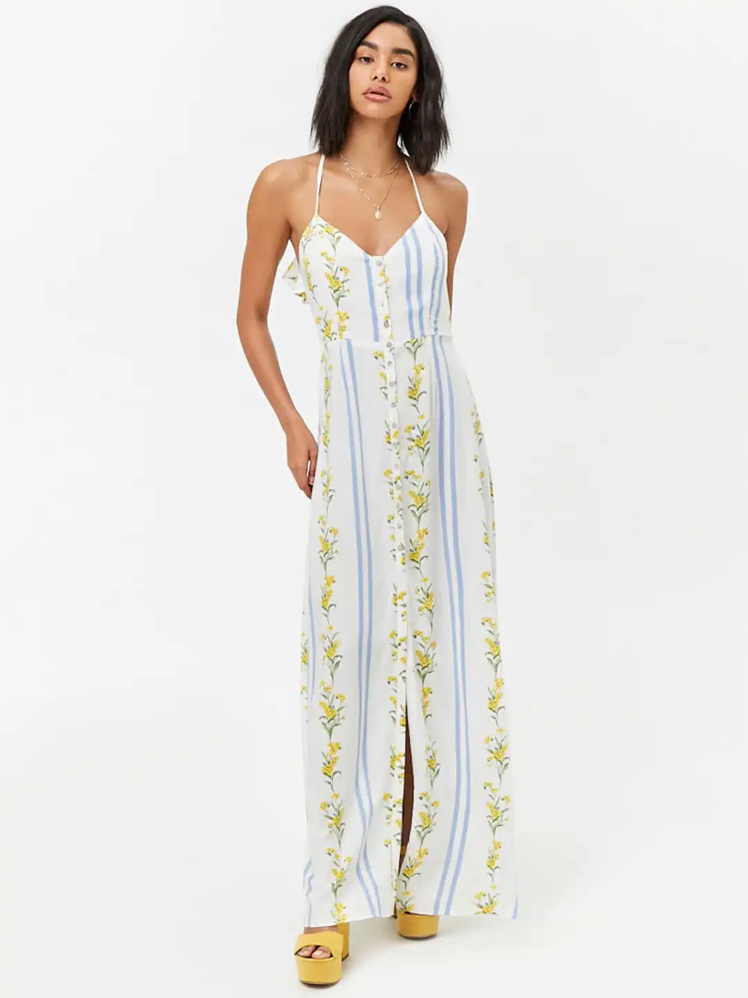 Buy FOREVER 21 Women White & Blue Printed Maxi Dress - Dresses for Women 6615929 | Myntra Buy FOREVER 21 Women White & Blue Printed Maxi Dress - Dresses for Women 6615929 | Myntra