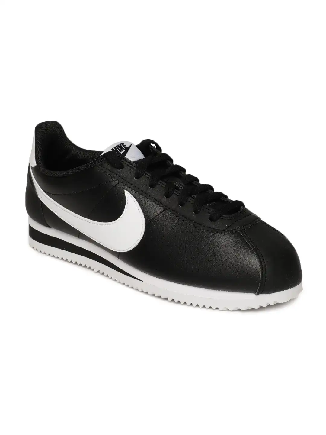Buy Nike Women Black Classic Cortez Leather Casual Shoes - Casual
