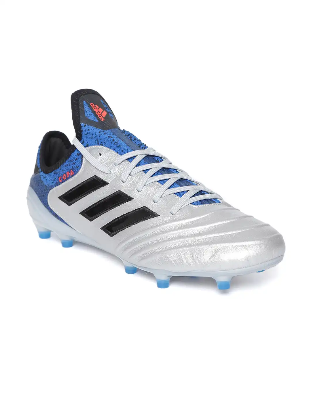adidas Copa シルバー/ブルー スパイク Buy ADIDAS Men Silver & Blue COPA 18.1 Firm Ground Football Shoes