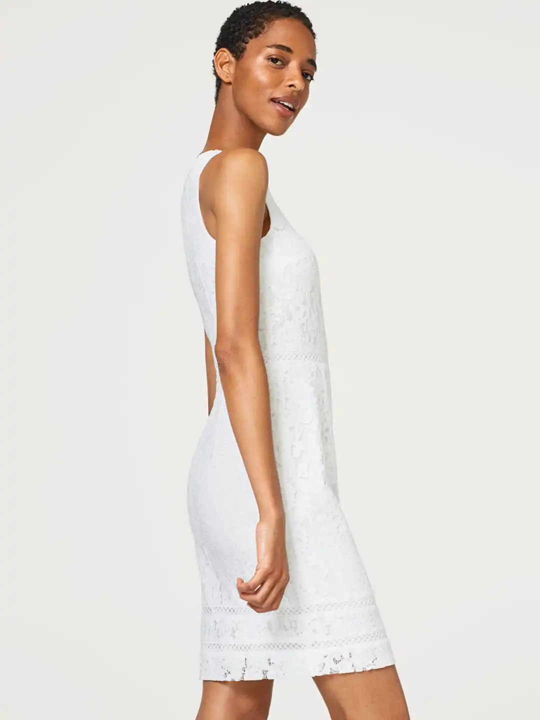 esprit white lace dress Buy ESPRIT Women White Lace Sheath Dress - Dresses for Women 6850192