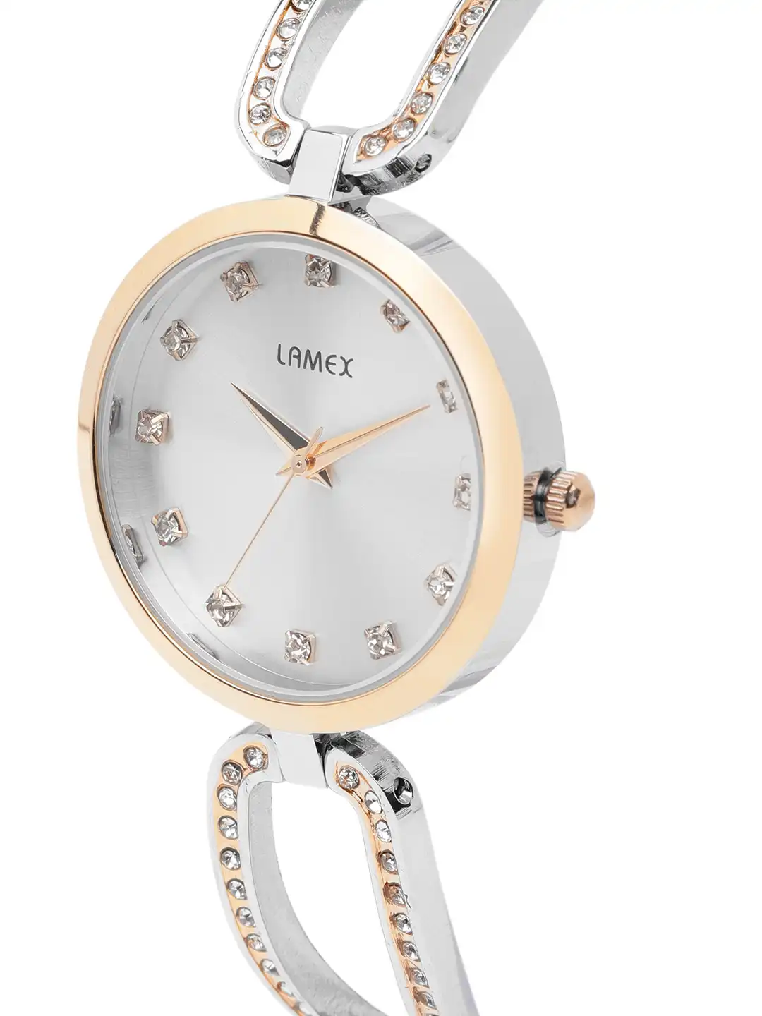mami Buy LAMEX Women Silver-Toned Analogue Watch SARINER DLX 12602/RGTT