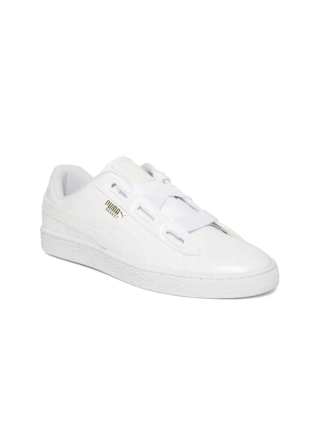 puma basket heart patent women's sneakers