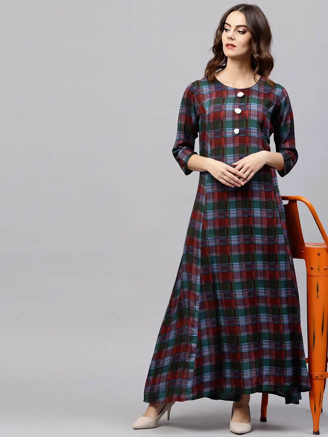 green and burgundy dress Buy Shree Women & Olive Checked Maxi - Dresses for Women 7663701 Help Bees! What color Final Sale Nordstrom Products:Gloves Grey Green