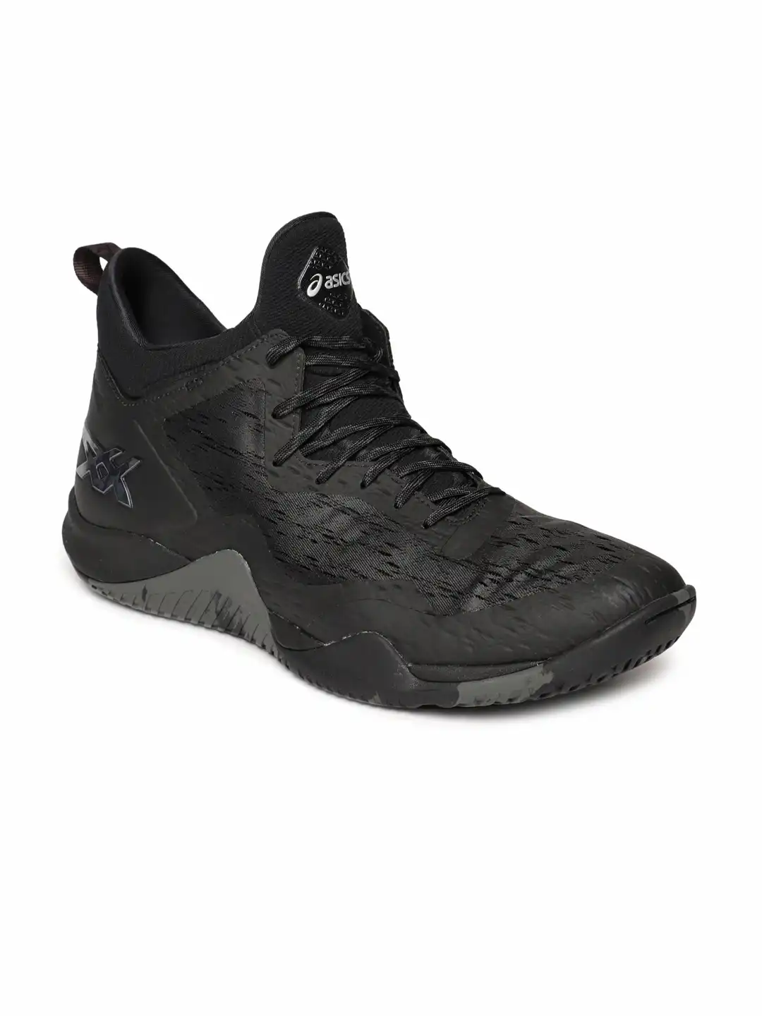 Buy ASICS Men Black Blaze Nova Mid-Top Basketball Shoes - Sports