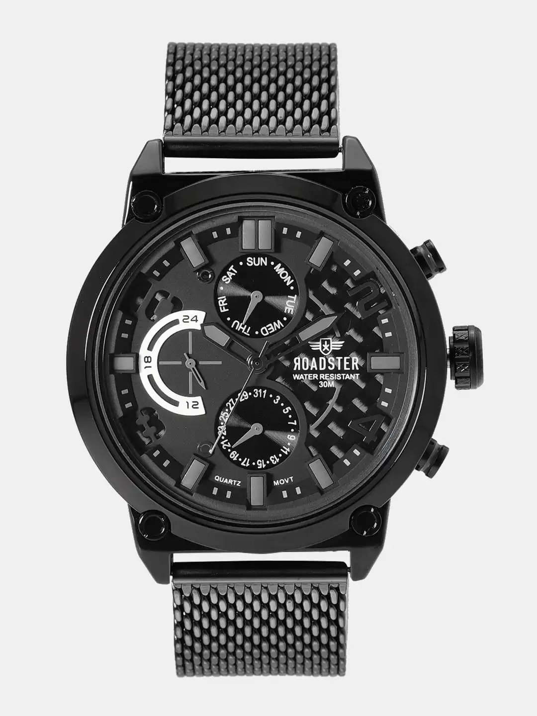 M Buy Roadster Men Black Analogue Watch MFB-PN-NF9068S - Watches for