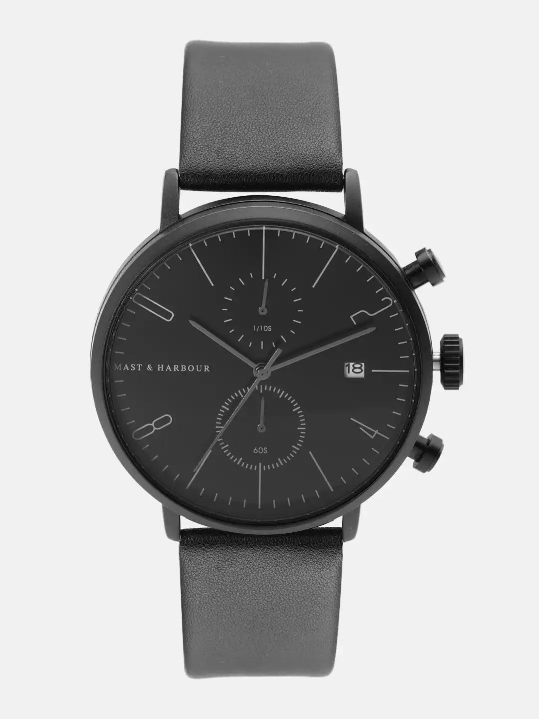 H&o × brunt モスキートマインBK ブラック Buy Mast & Harbour Unisex Black Chronograph Watch MFB-PN-WTH-6288G