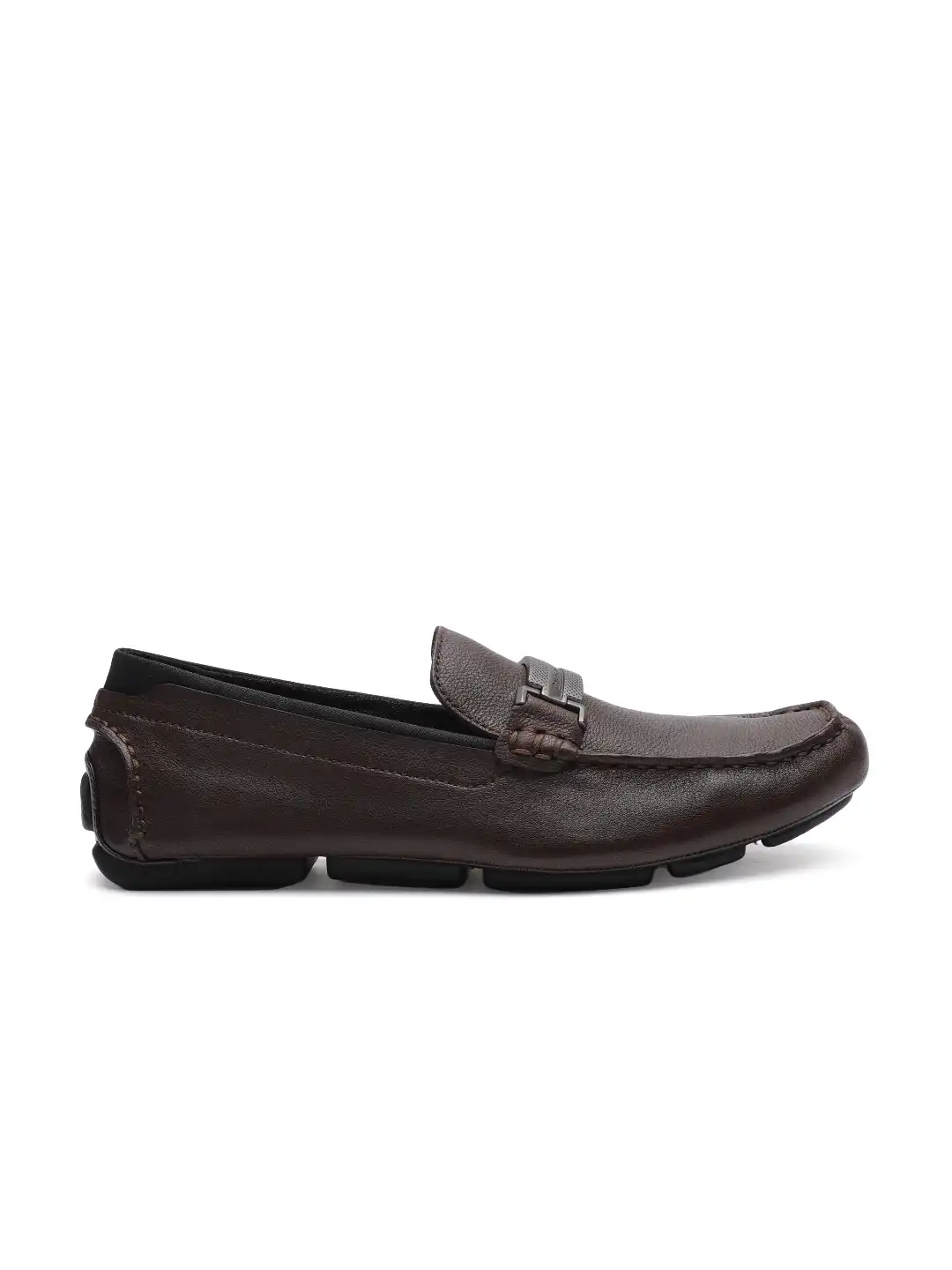 Buy Calvin Klein Men Brown Leather Loafers - Casual Shoes for Men 8535057 |  Myntra