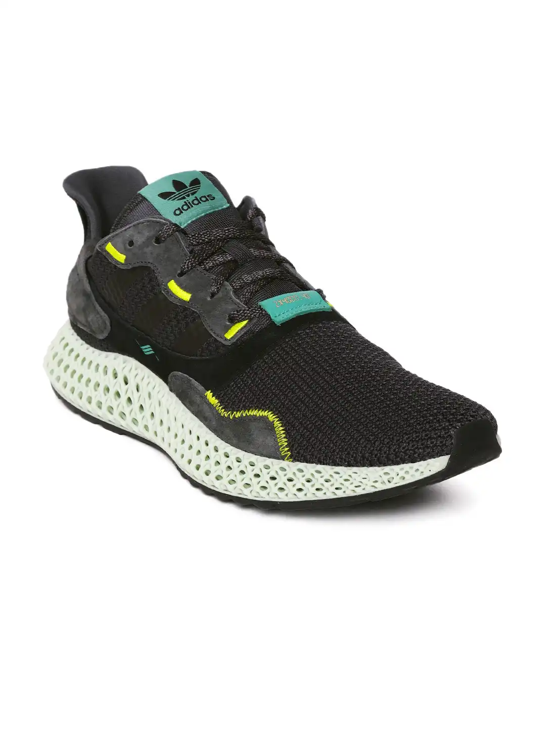 Buy ADIDAS Originals Men Charcoal Grey ZX 4000 4D Shoes - Casual