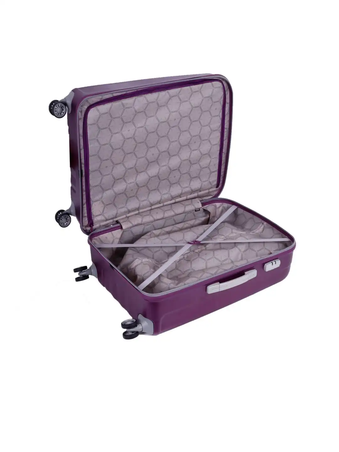 Buy VIP ZAPPER STROLLY 80 360 Purple Textured Large Trolley