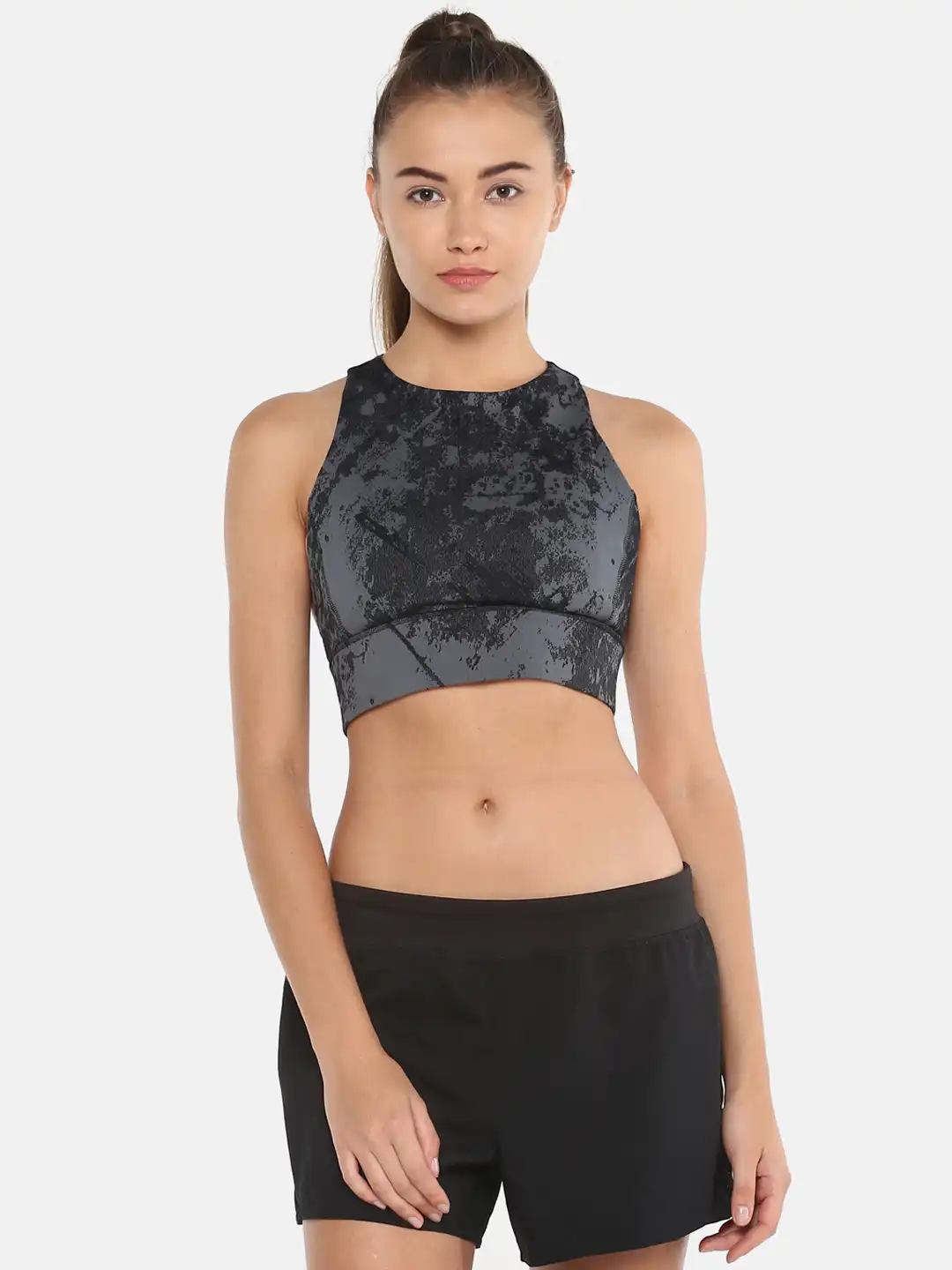 Buy Reebok Women Black & Grey CBT Jacquard Working Barlette DW5414