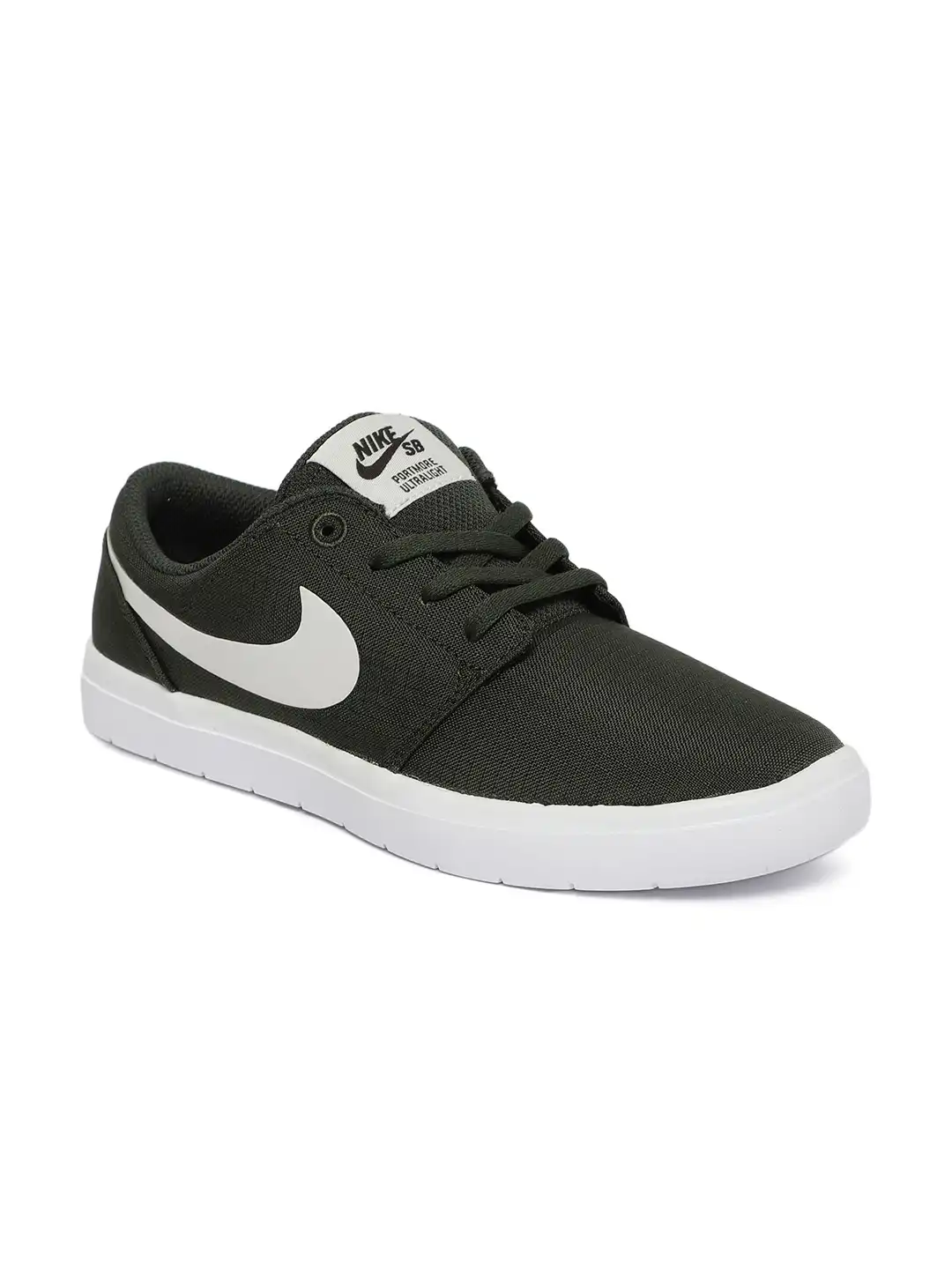 nike sb portmore ii ultralight grey & black shoes
