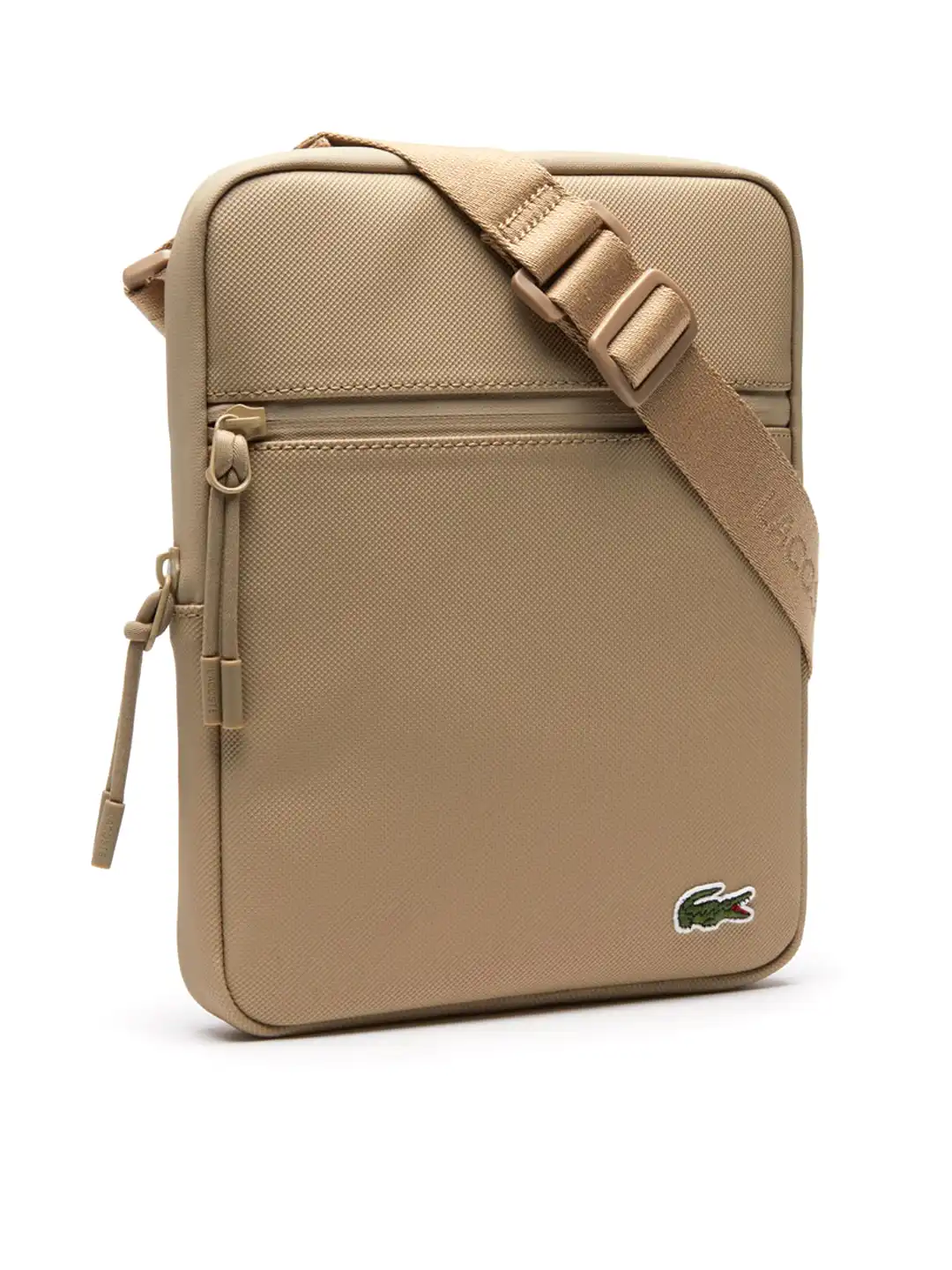 Buy Lacoste Men Beige Solid Messenger Bag - Messenger Bag for Men