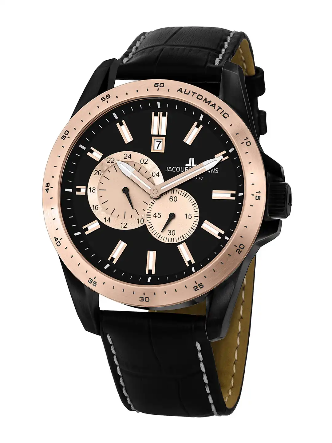 Buy Jacques Lemans Men Black Analogue Watch 1-1775F - Watches for