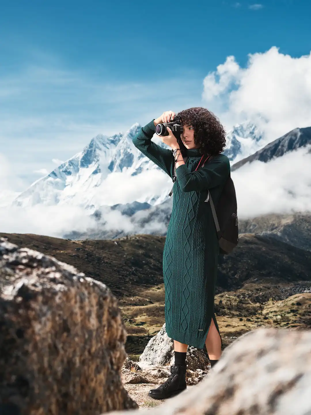 Buy The Roadster Lifestyle Co Women Self Design Teal Green Jumper Dress -  Dresses for Women 9478525 | Myntra