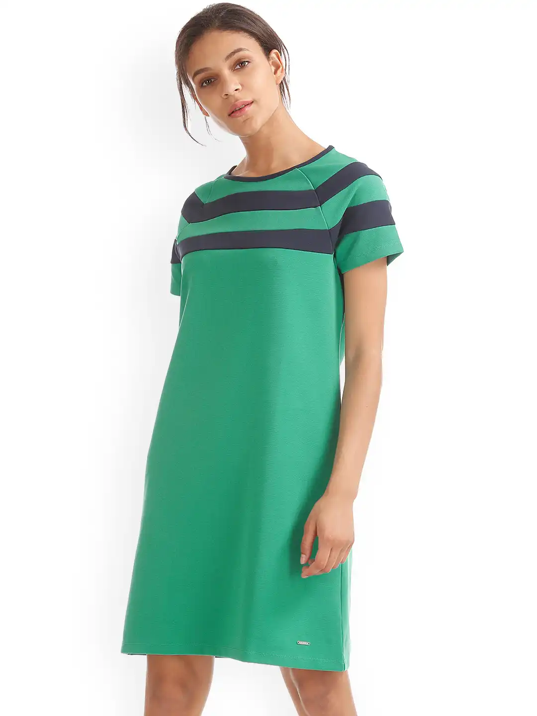 Buy Nautica Women Green Striped T-shirt Dress - Dresses for Women 8124391 | Myntra Buy Nautica Women Green Striped T-shirt Dress - Dresses for Women 8124391 | Myntra