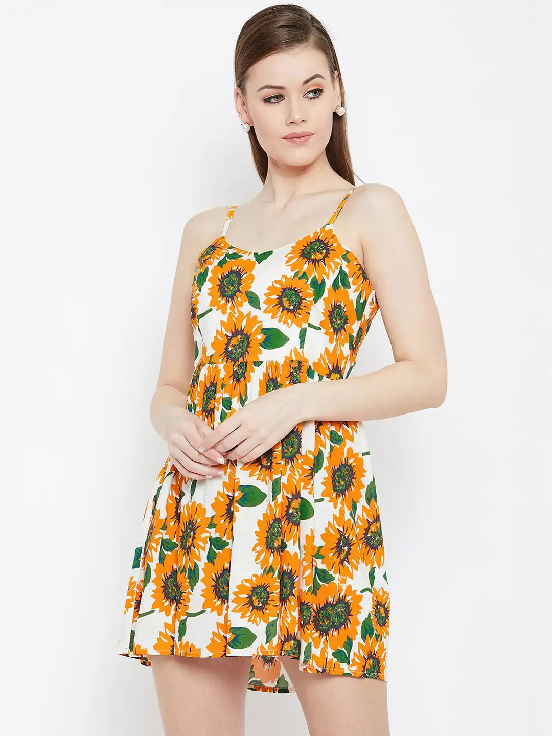 Buy Berrylush Women Yellow & White Floral Print Fit and Flare Dress - Dresses for Women 10312547 | Myntra Buy Berrylush Women Yellow & White Floral Print Fit and Flare Dress - Dresses for Women 10312547 | Myntra