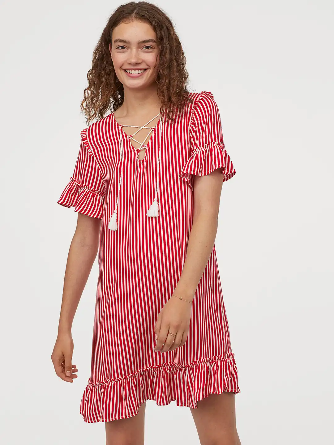 h&m red and white dress Red and White Hm Dress Summer