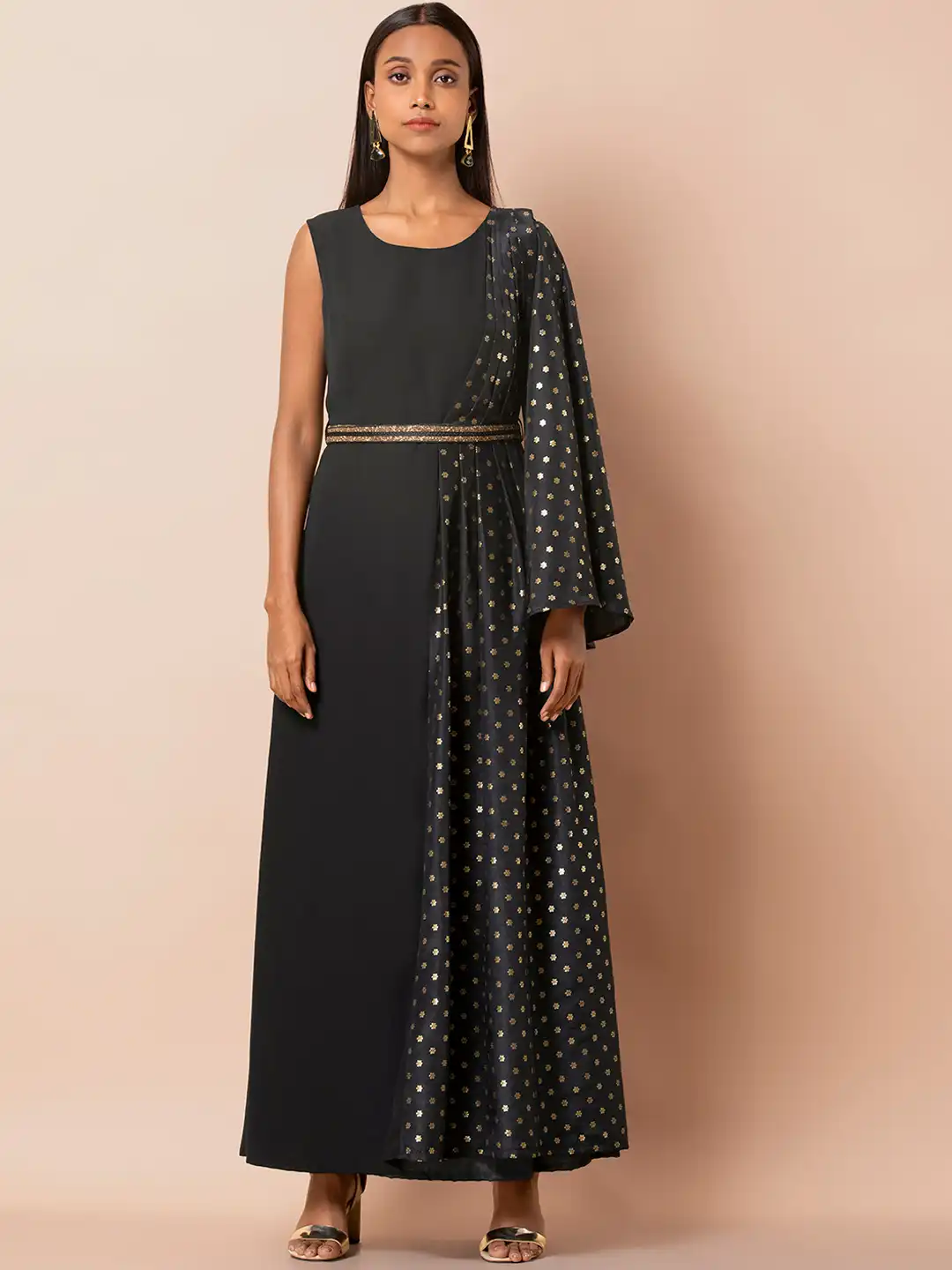 gina maxi dress SAU LEE Gina Maxi Dress, Black Multi