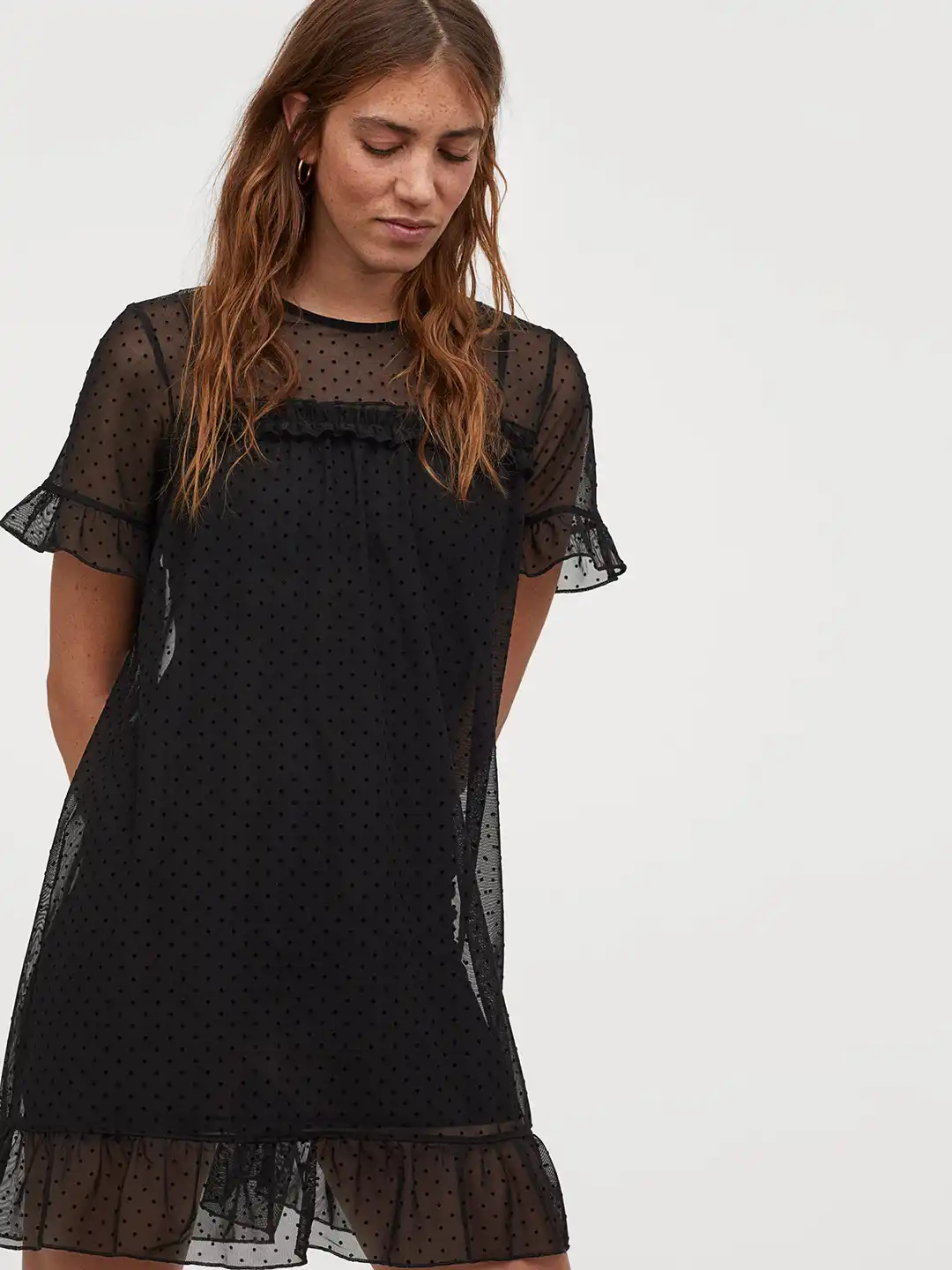 Buy H&M Women Black Mesh Dress - Dresses for Women 11734574 | Myntra Buy H&M Women Black Mesh Dress - Dresses for Women 11734574 | Myntra