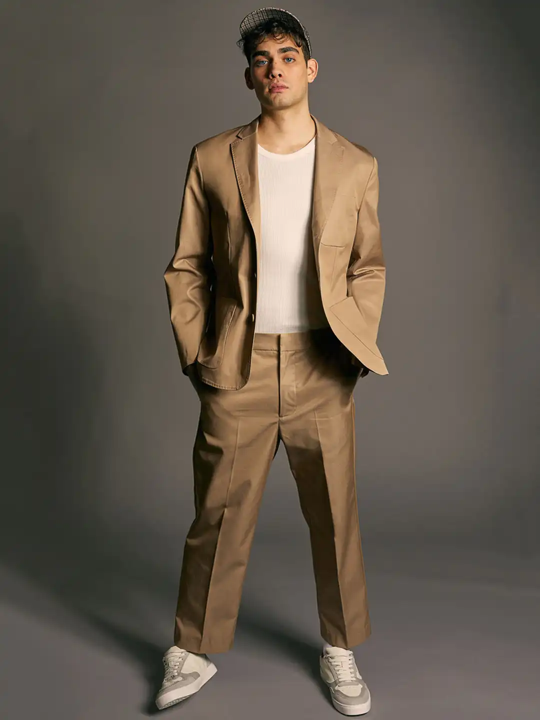 h&m beige dress pants Rava Velvet Dress main image 0