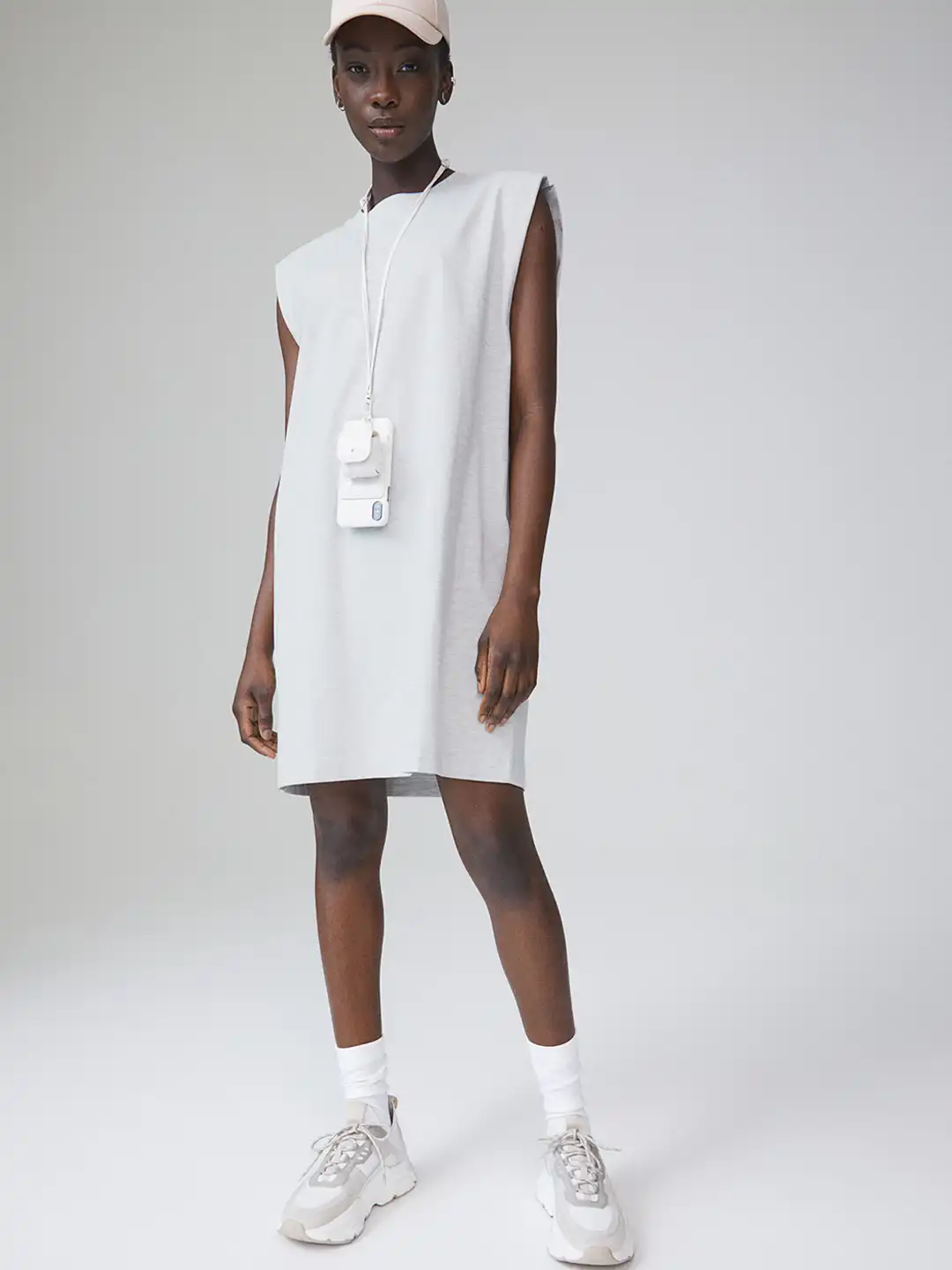 grey sleeveless t shirt dress T-Shirt Sleeveless Dress