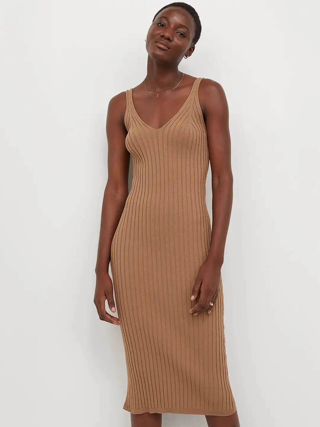 Buy H&M Women Beige Rib Knit Dress - Dresses for Women 14527294 | Myntra Buy H&M Women Beige Rib Knit Dress - Dresses for Women 14527294 | Myntra