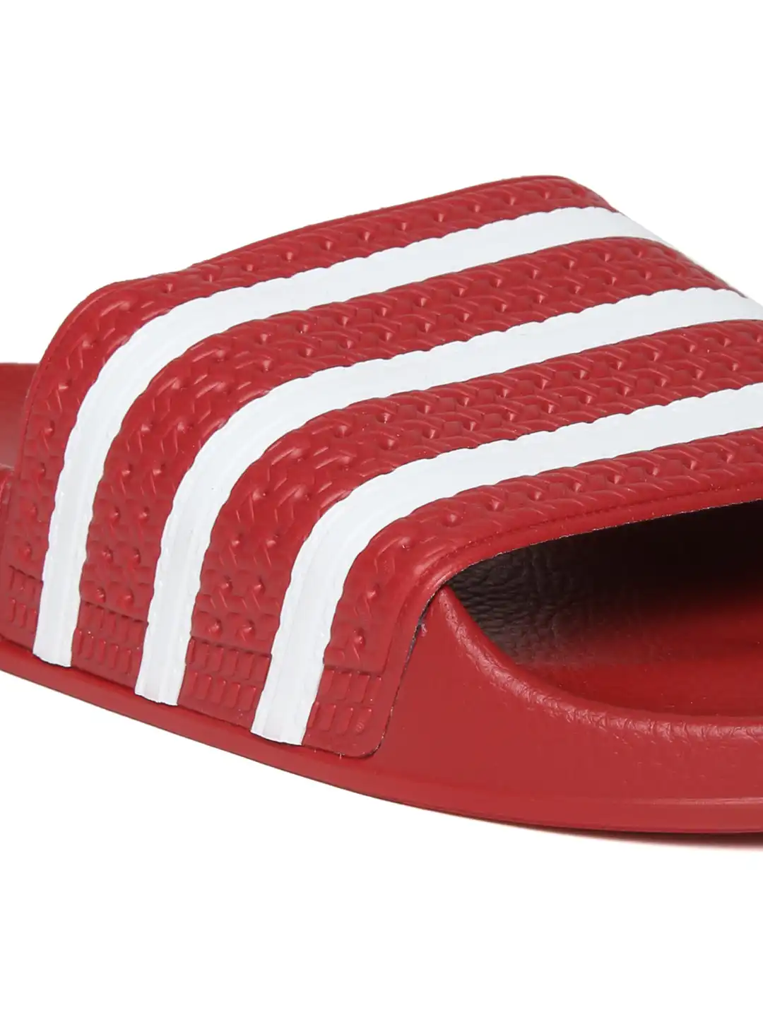 red adidas slides adilette rot 42