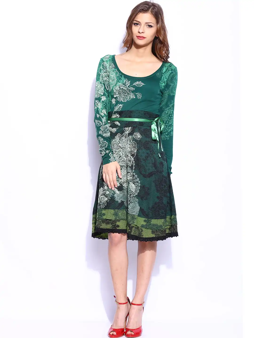 desigual green dress Desigual main image 0