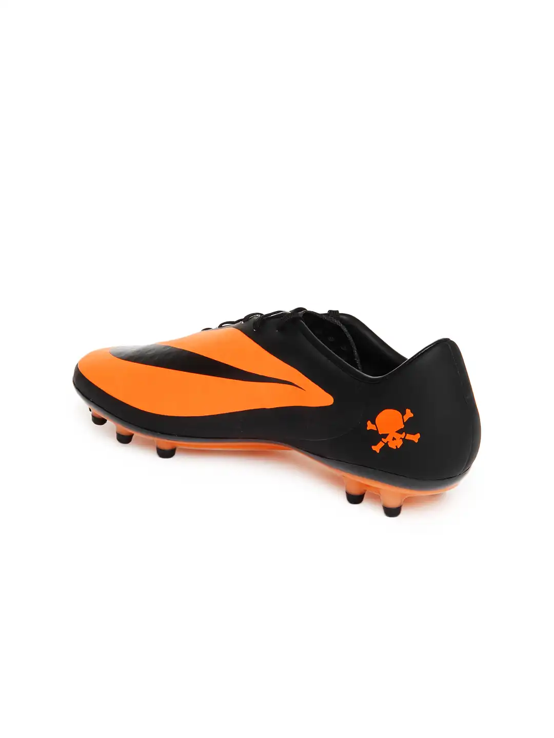 Buy Nike Men Black & Neon Orange Hypervenom Phatal FG Sports Shoes