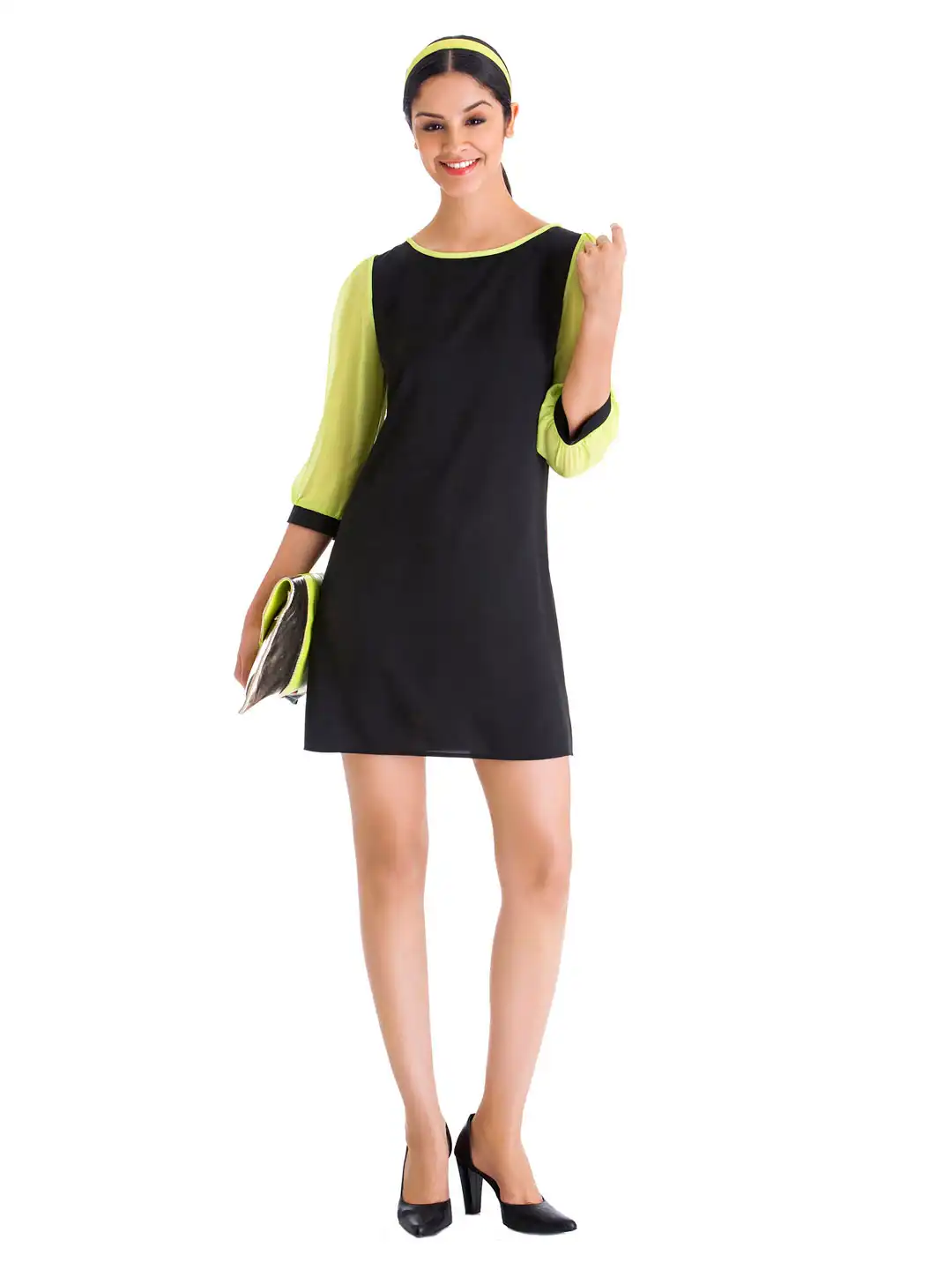 Buy Stylista Original Black & Neon Green Tequila Sunrise Shift Dress - Dresses for Women 336807 | Myntra Buy Stylista Original Black & Neon Green Tequila Sunrise Shift Dress - Dresses for Women 336807 | Myntra
