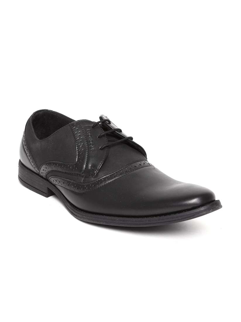Buy Provogue Men Black Leather Formal Shoes Formal Shoes for Men 1000058 Myntra