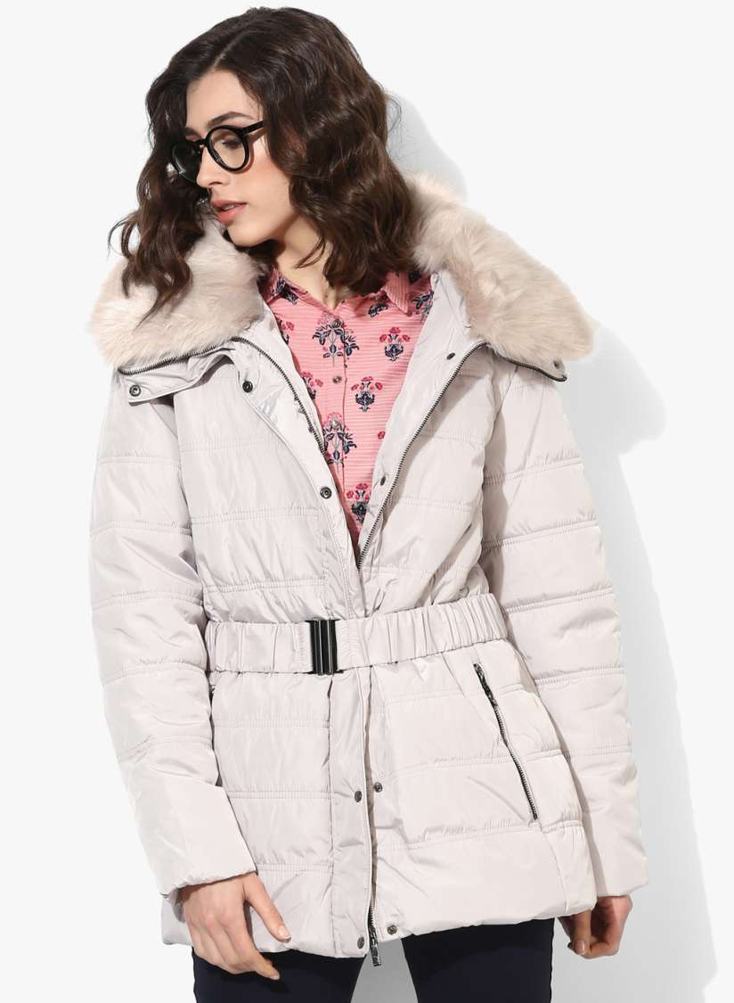 Buy DOROTHY PERKINS Women Off White Solid Padded Jacket Jackets for Women 10001691 Myntra