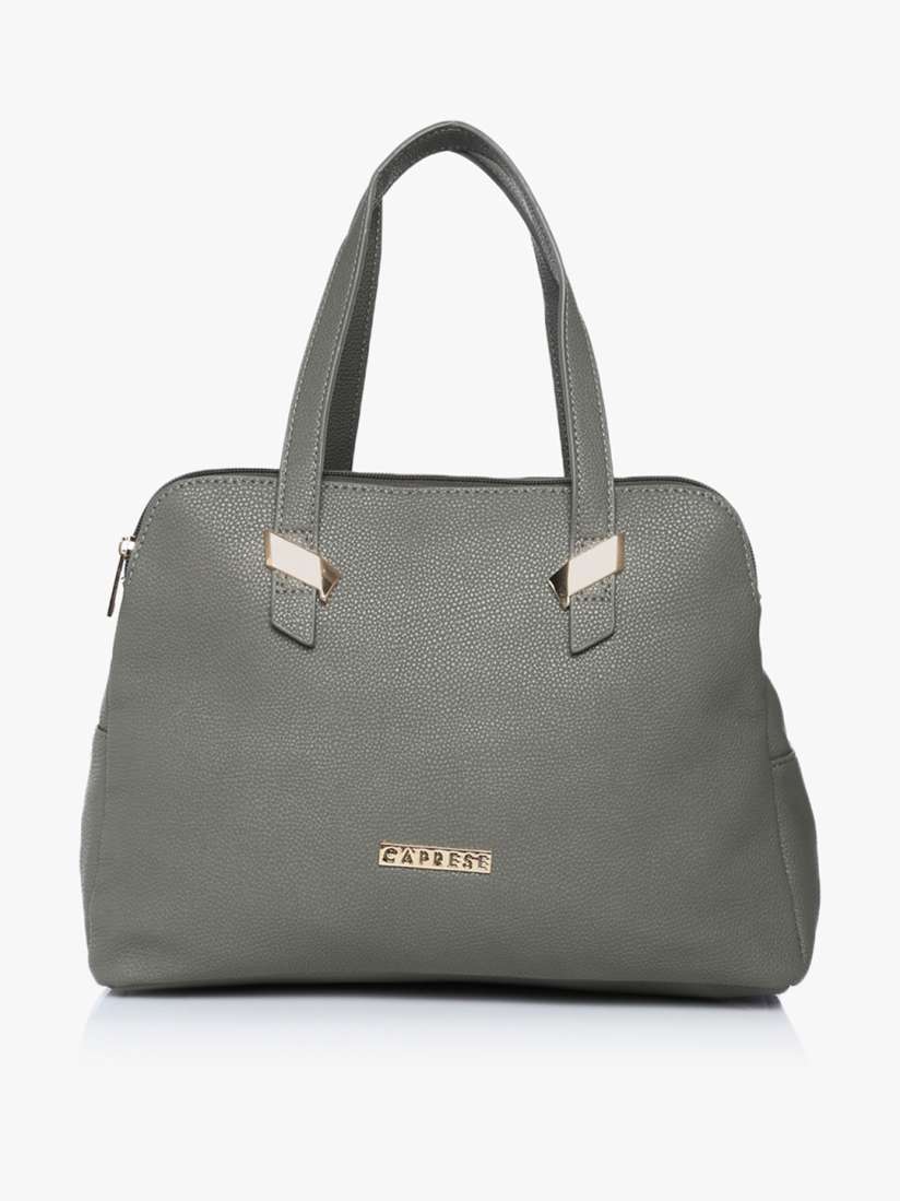 Caprese grey solid handheld bag outlet