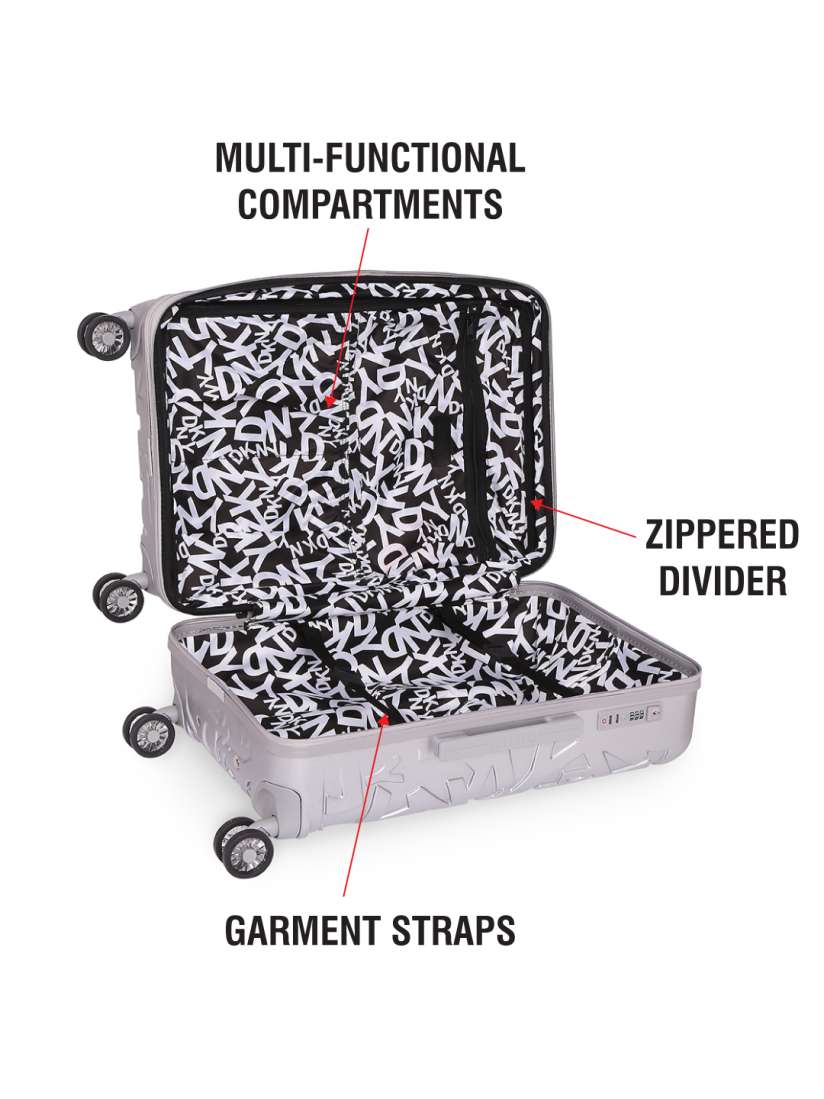 Buy Dkny Chaos Range Textured Hard Sided Cabin Trolley Bag Trolley Bag for Unisex 10017455 Myntra