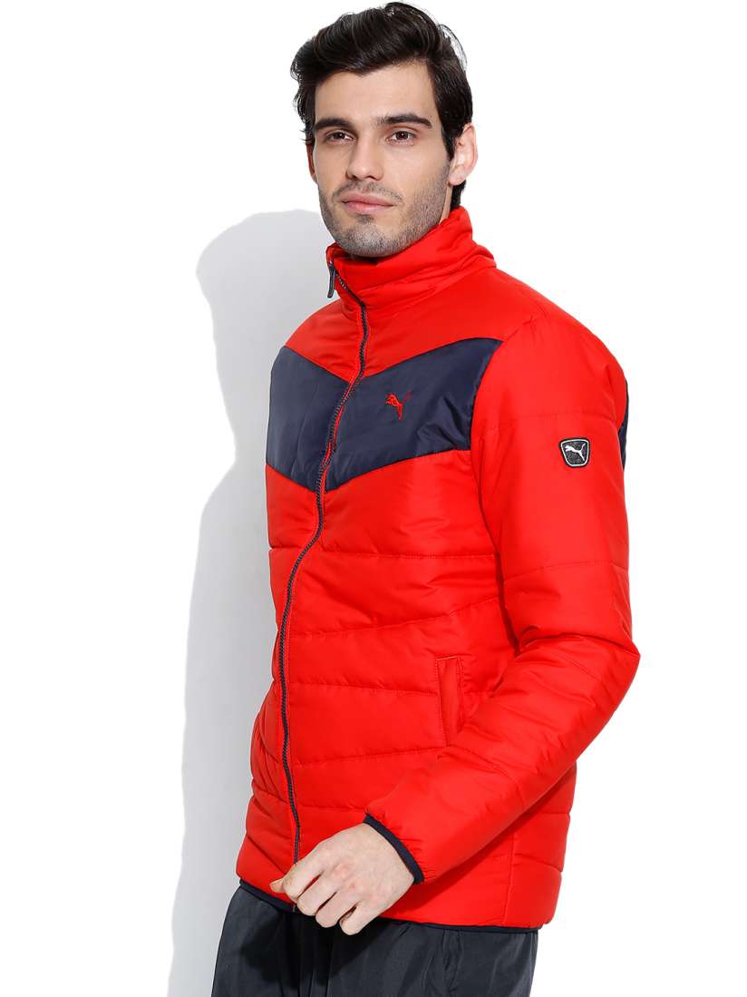 Puma red puffer jacket shop