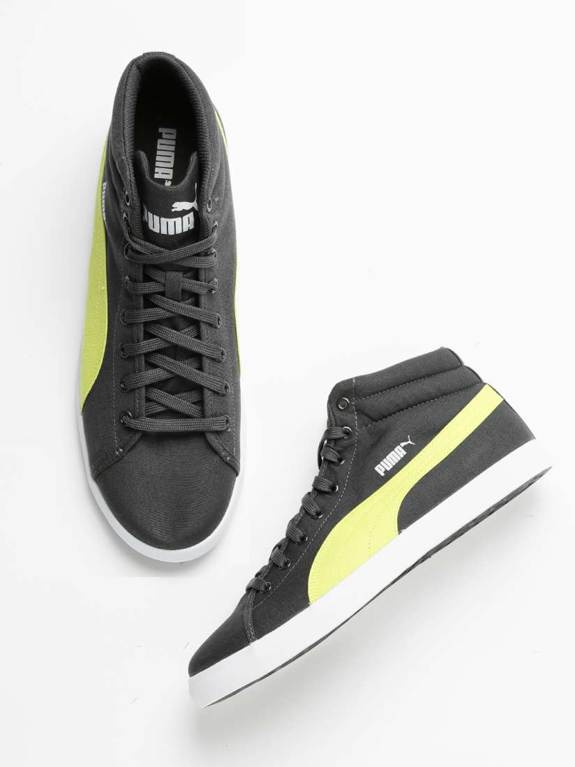 Buy PUMA Unisex Grey Titan Canvas Mid DP Sneakers Casual Shoes for Unisex 1002179 Myntra