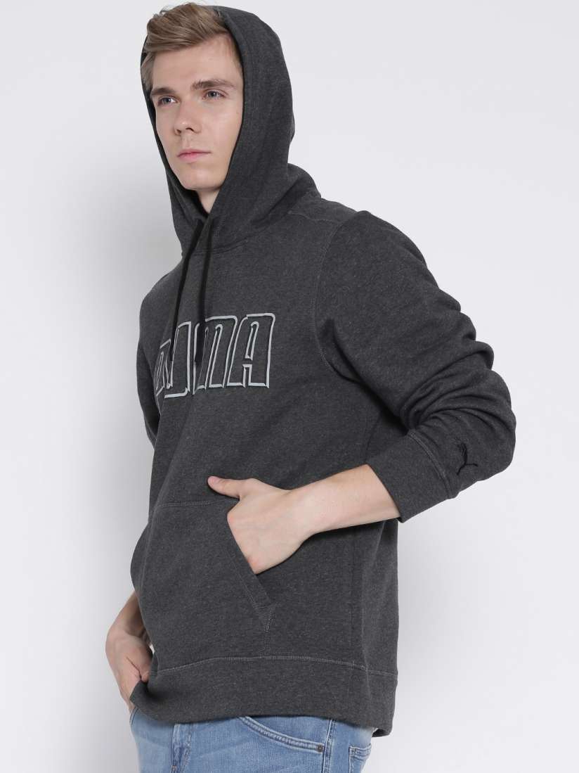 Puma charcoal grey sweatshirt on sale