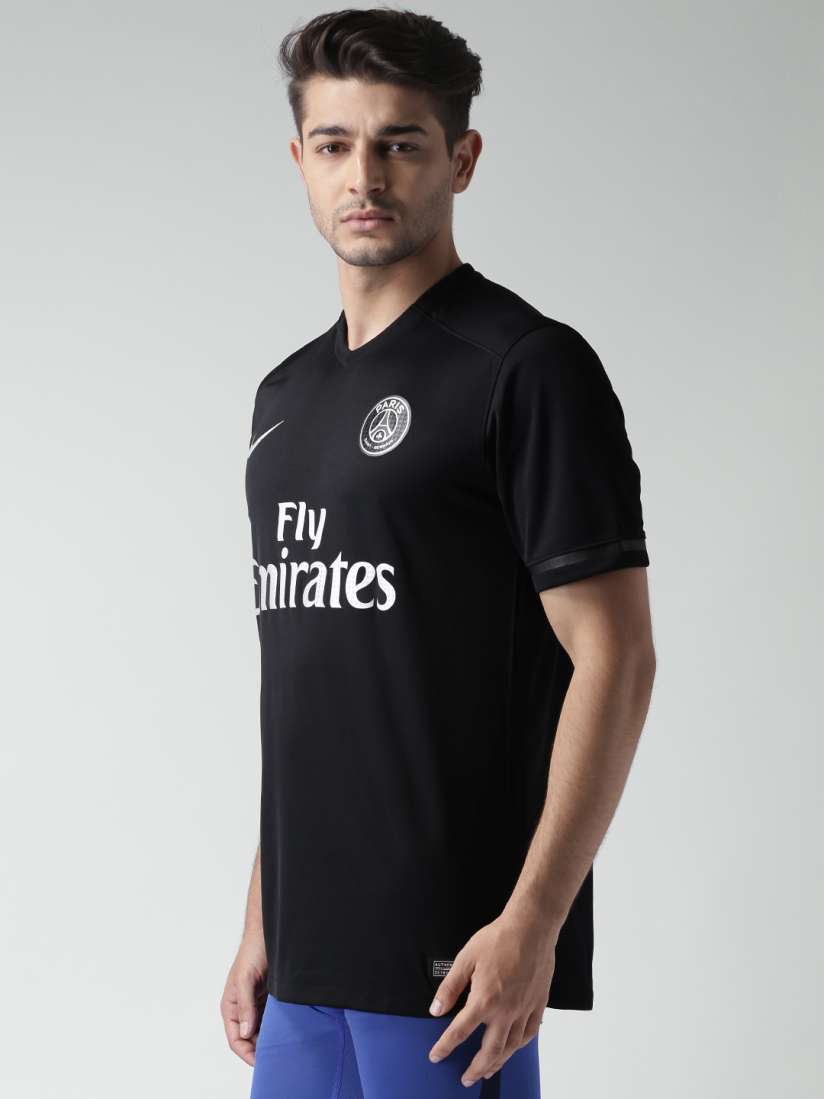 Buy Nike Black Paris Saint Germain Football Club Jersey Tshirts for Men 1003823 Myntra