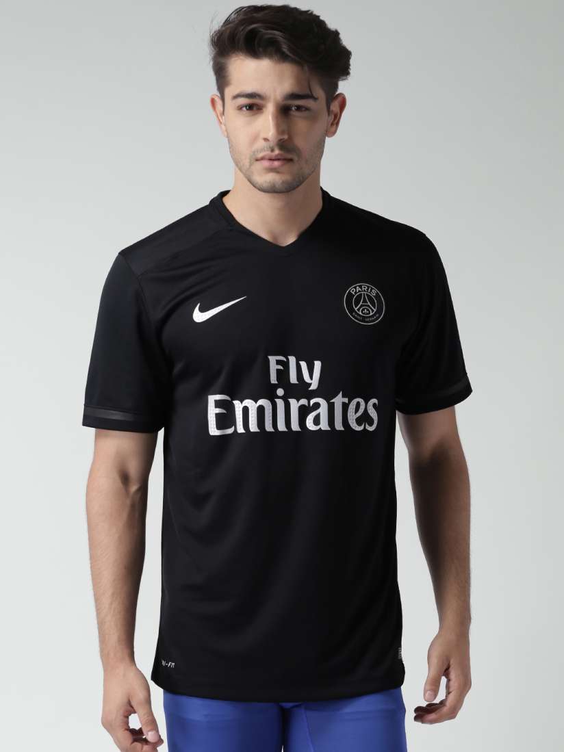 Buy Nike Black Paris Saint Germain Football Club Jersey Tshirts for Men 1003823 Myntra
