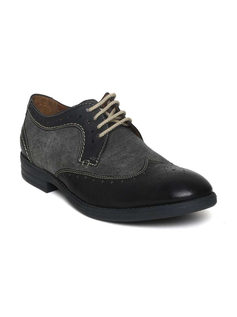 Clarks grey brogues cheap
