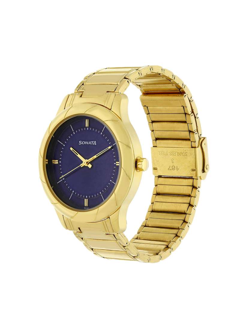 Buy Sonata Utsav Men Blue Analogue watch NL7125YM01 Watches for Men 10052345 Myntra