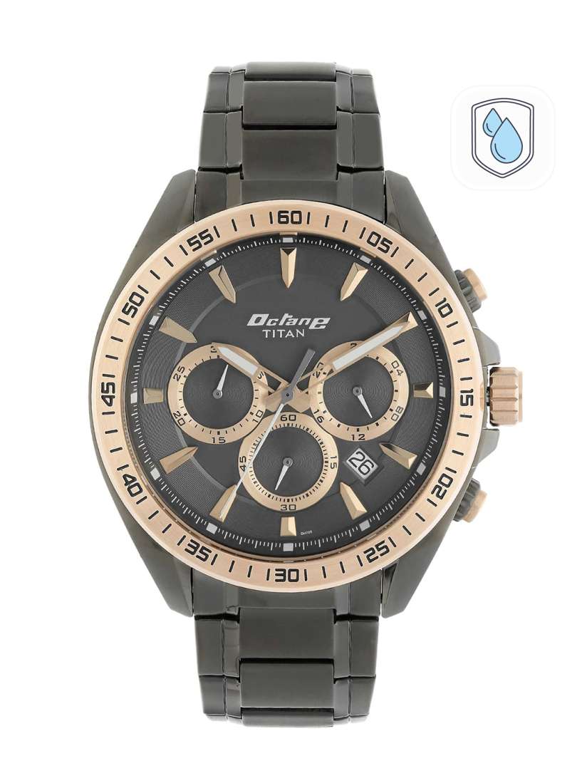Titan octane analog watch black sales