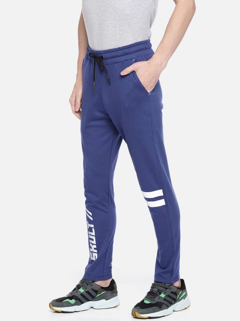 Buy SKULT by Shahid Kapoor Men Blue Printed Track Pant Track Pants for Men 10065127 Myntra