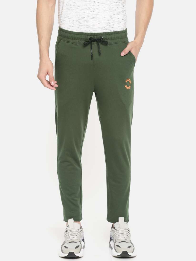 Buy SKULT by Shahid Kapoor Men Olive Green Solid Regular Fit Track Pants Track Pants for Men 10065237 Myntra