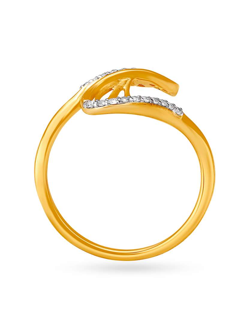 Gold Diamond Tanishq Diamond Ring Images With Price For Female Buy