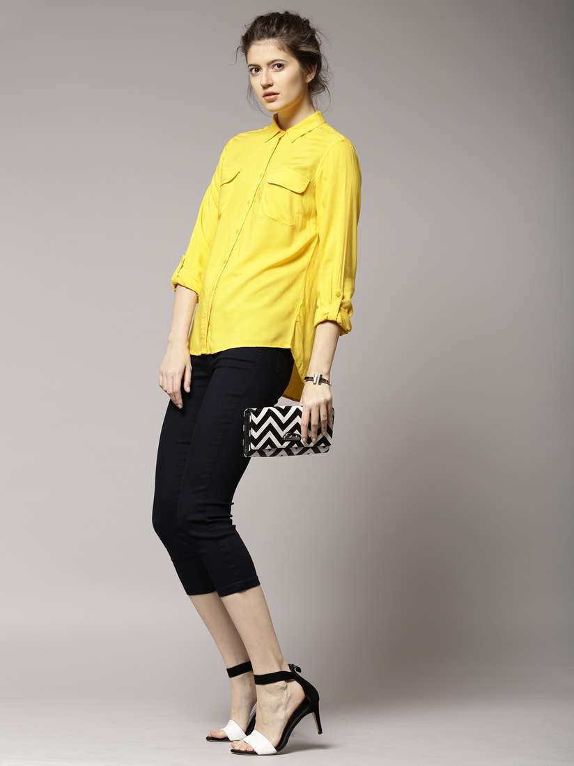 marks and spencer yellow blouse