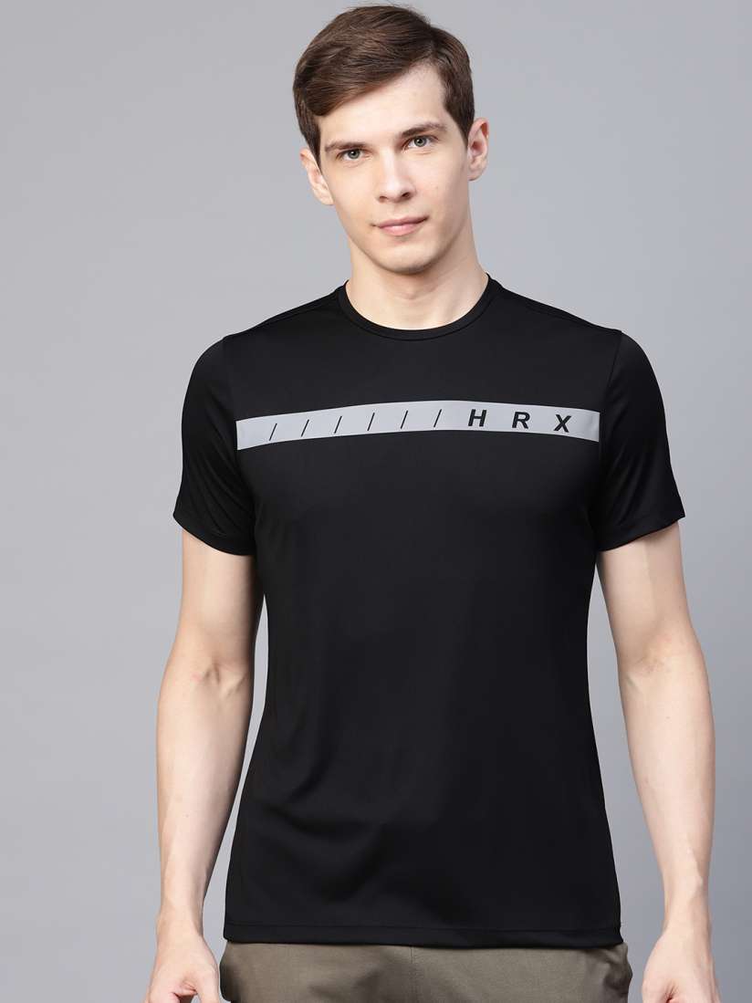 Black t shirt myntra online