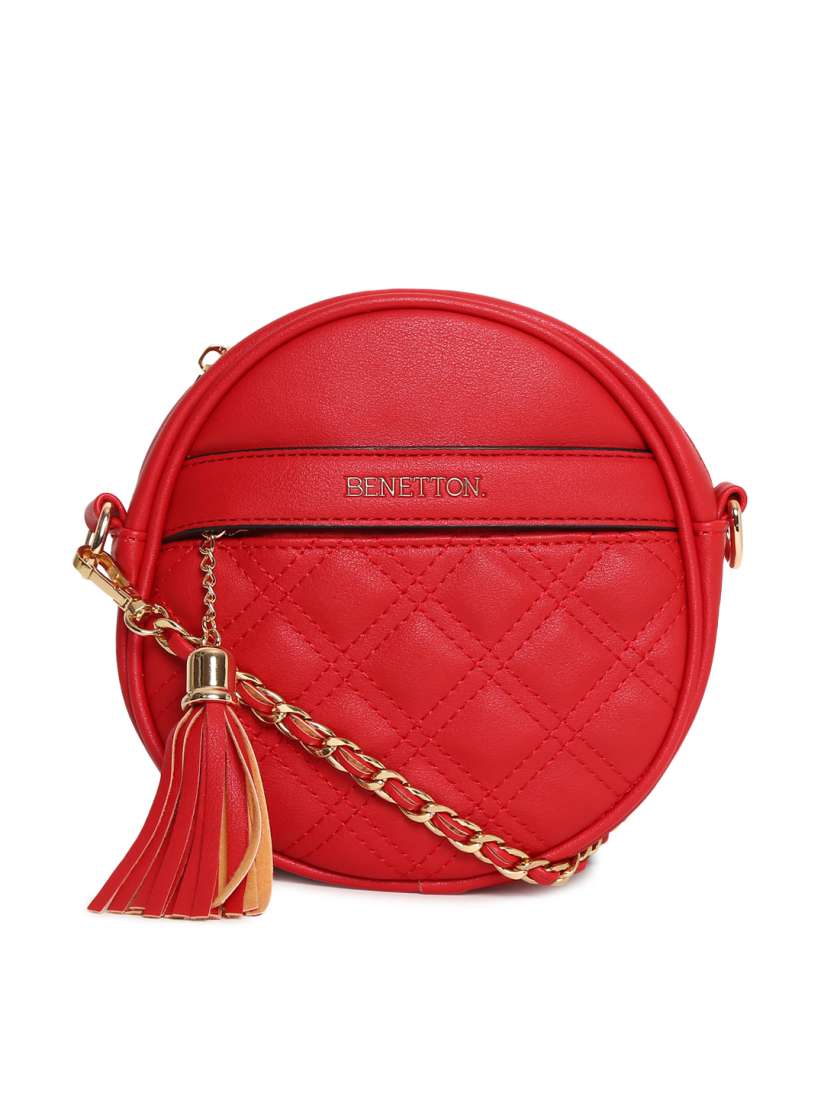 Buy United Colors of Benetton Red Quilted Sling Bag Handbags for Women 10110463 Myntra